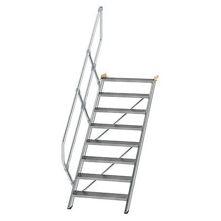 Munk  Außentreppe Treppe 45° inkl. einen Handlauf, 800mm Stufenbreite, 8 Stufen