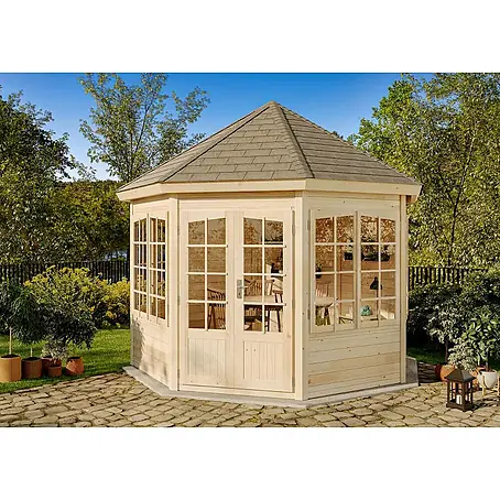 Alpholz  Gartenpavillon Emma 40 Fenstern