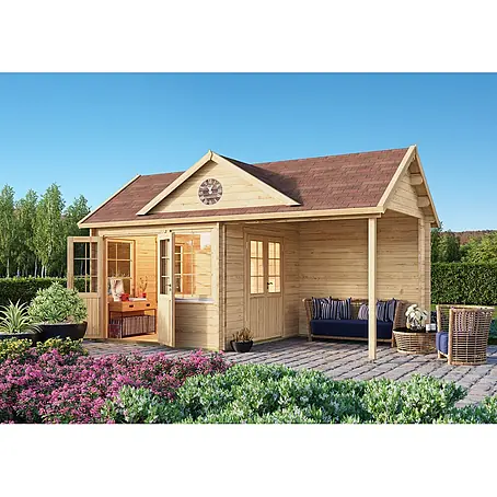 Fjordholz  Gartenhaus Teehaus Kirkless 44 ohne Imprägnierung