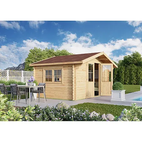 Fjordholz  Gartenhaus David 34 ohne Imprägnierung
