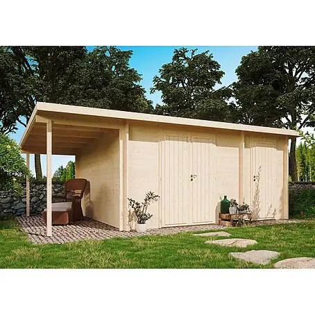 Fjordholz  Gartenhaus Carin 44 D + SD