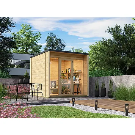 Fjordholz  Gartenhaus Office Box Größe S natur
