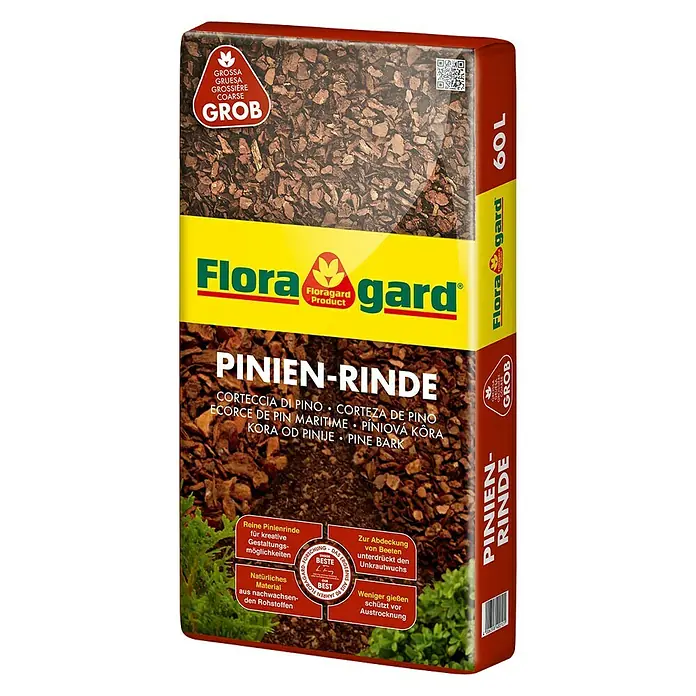 Floragard Dekor-Mulch Pinien-Rinde60 l, 25 mm - 40 mm