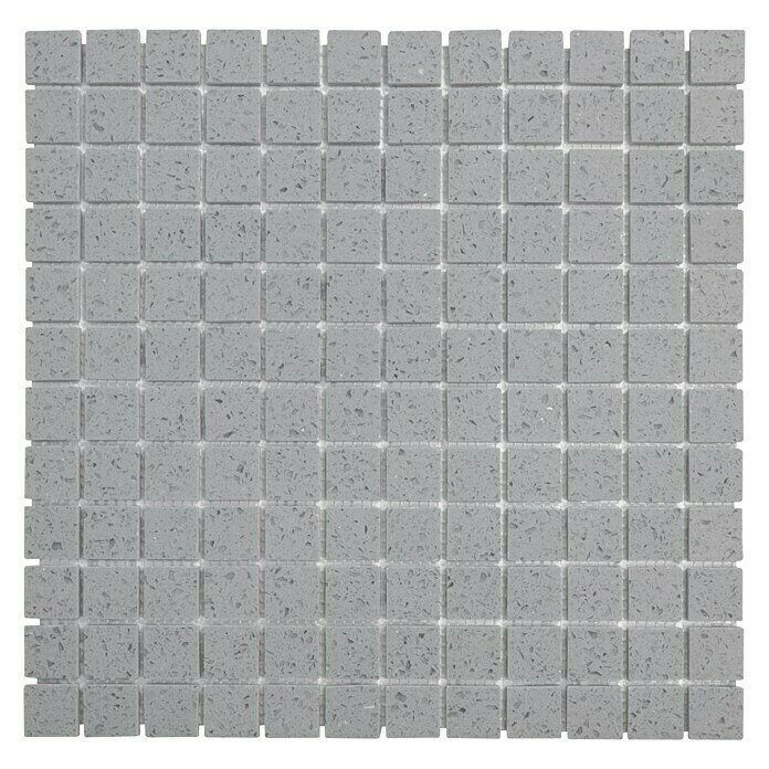 Mosaikfliese Quadrat Artifical XCM ASM23 (30,5 x 30,5 cm, Grau, Glänzend)