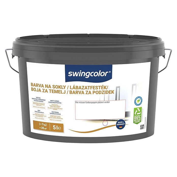 Disperzijska barva za cokel  (5 l, Antracit) | Barve za podzidek | Fasadne barve | Barve | Barve in tapete | Izdelki | BAUHAUS