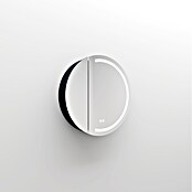 Disbain Armario con espejo LED Mali (Diámetro: 60 cm, Aluminio, Antracita) | BAUHAUS