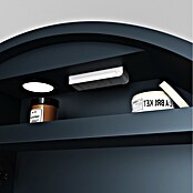 Disbain Armario con espejo LED Mali (Diámetro: 60 cm, Aluminio, Antracita) | BAUHAUS