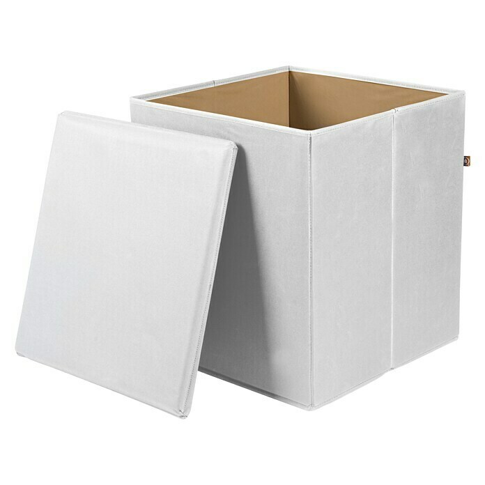 Phönix Sitz- & Aufbewahrungsbox Stor it (L x B x H: 41 x 41 x 44 cm, Polyester, Weiß)