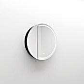 Disbain Armario con espejo LED Mali (Diámetro: 80 cm, Aluminio, Antracita) | BAUHAUS