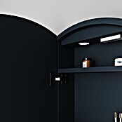 Disbain Armario con espejo LED Mali (Diámetro: 80 cm, Aluminio, Antracita) | BAUHAUS
