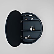 Disbain Armario con espejo LED Mali (Diámetro: 60 cm, Aluminio, Antracita) | BAUHAUS