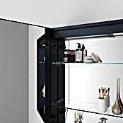 Disbain Armario con espejo LED Kenya (An x Al: 60 x 75 cm, Metal, Vidrio) | BAUHAUS
