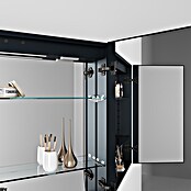 Disbain Armario con espejo LED Kenya (An x Al: 80 x 75 cm, Metal, Vidrio) | BAUHAUS