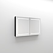 Disbain Armario con espejo LED Kenya (An x Al: 120 x 75 cm, Metal, Vidrio) | BAUHAUS