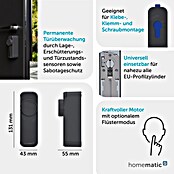 Smartes Türschloss HmIP-DLP-A (Kunststoff, Anthrazit) | BAUHAUS