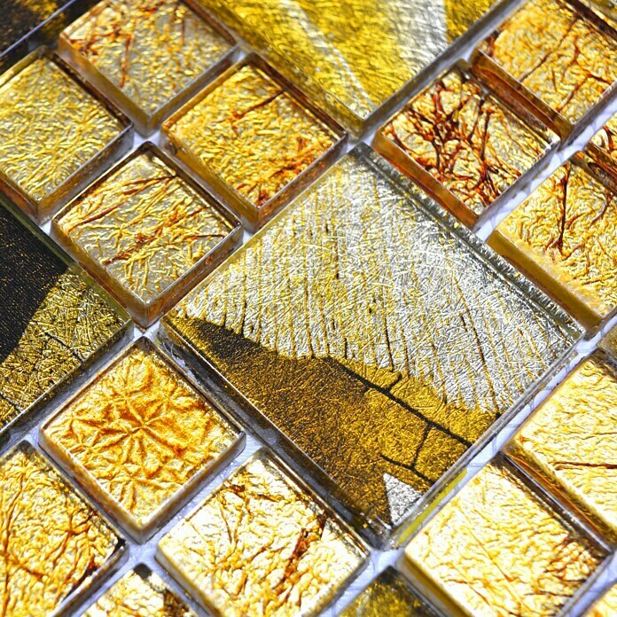Mozaïektegel Crystal Desert XCM 8DSG (30 x 30 cm, Goud, Glanzend)