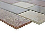 Mosaikfliese Mauerverbund LOFT 79LF (30 x 30 cm, Braun/Beige, Glänzend)