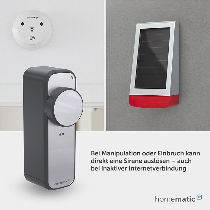 Smartes Türschloss HmIP-DLP-AS (Kunststoff, Anthrazit-Silber) | BAUHAUS