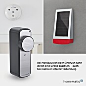 Smartes Türschloss HmIP-DLP-AS (Kunststoff, Anthrazit-Silber) | BAUHAUS