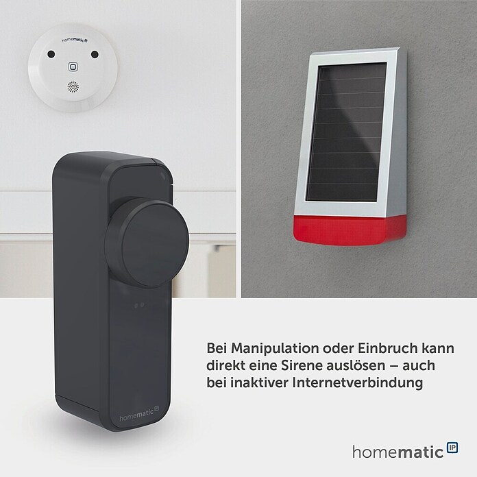 Smartes Türschloss HmIP-DLP-A (Kunststoff, Anthrazit) | BAUHAUS