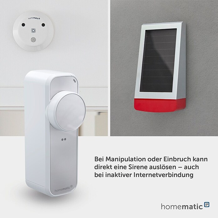 Smartes Türschloss HmIP-DLP-WS (Kunststoff, Weiß-Silber) | BAUHAUS