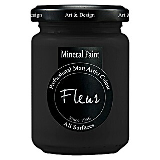 Fleur Pintura mineral (Black, 130 ml, Mate)