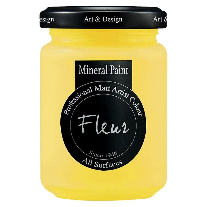 Fleur Pintura mineral (Primary Yellow, 130 ml, Mate) | BAUHAUS