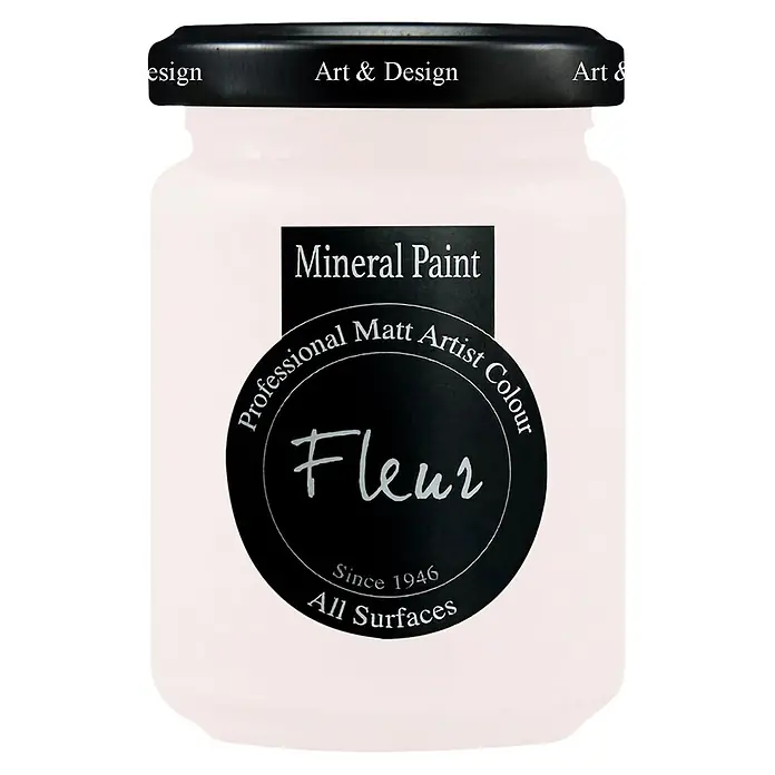 Fleur Pintura mineral - Magnolia, 130 ml, Mate - Tarro blanco de pintura mineral Fleur, color mate profesional para todas las superficies.