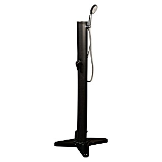 myPool Ducha solar portátil (Altura: 1,49 m, Plástico, Negro, 14 l)