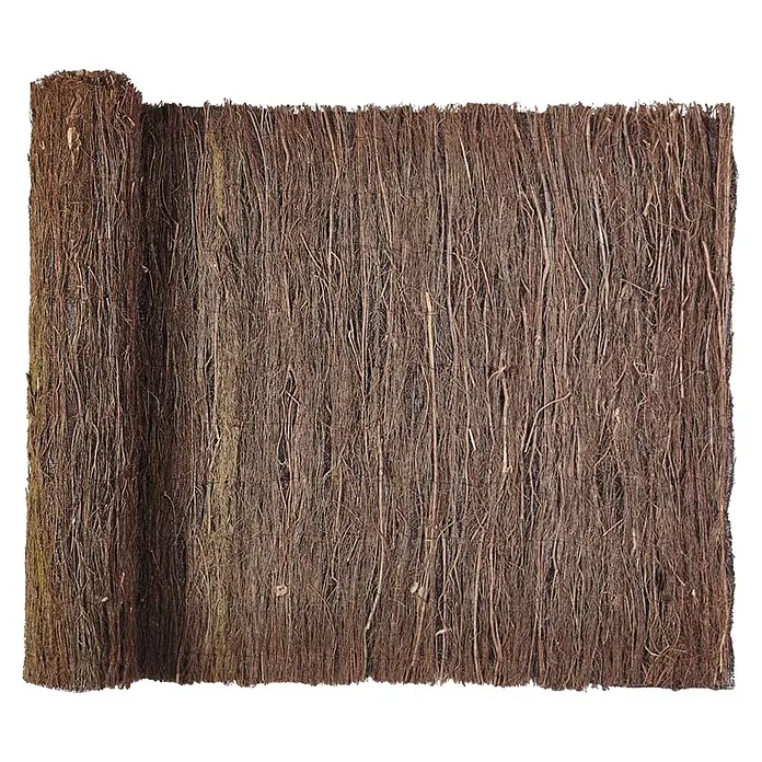 Balkonsichtschutz Heidekrautmatte - 300 x 200 cm, Braun - Gerollter brauner Sichtschutz aus Naturreisig.