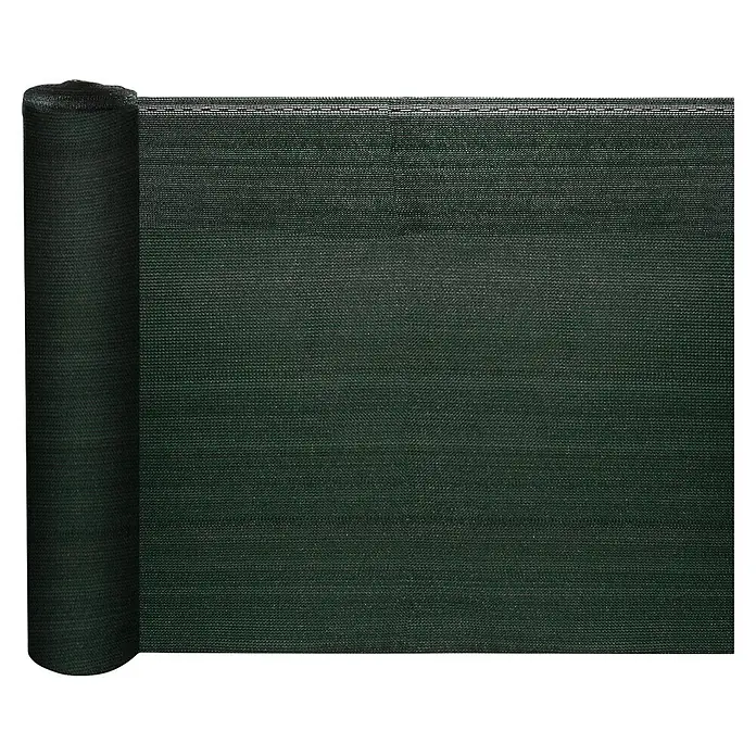 Balkonsichtschutz Marius - 10 x 1,2 m, Dunkelgrün - Dunkelgrüne gewebte Sichtschutzrolle aus Netzgewebe.