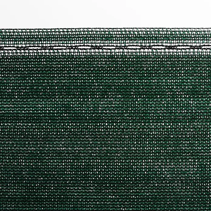Balkonsichtschutz Marius - 10 x 1,2 m, Dunkelgrün - Dunkelgrünes gewebtes Netzgewebe mit verstärktem Oberrand, verwendet für Beschattung oder Sichtschutz.