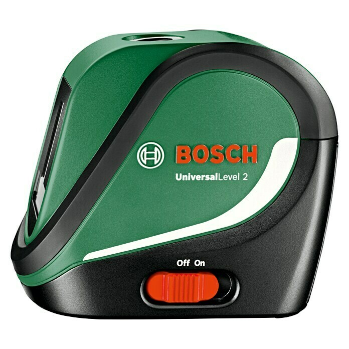 Bosch Kreuzlinienlaser Universal Level 2Max. Arbeitsbereich: 10 m, Mit Stativ Left Side View