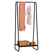 Perchero con balda (L x An x Al: 40 x 60 x 150 cm, Negro/Madera) | BAUHAUS