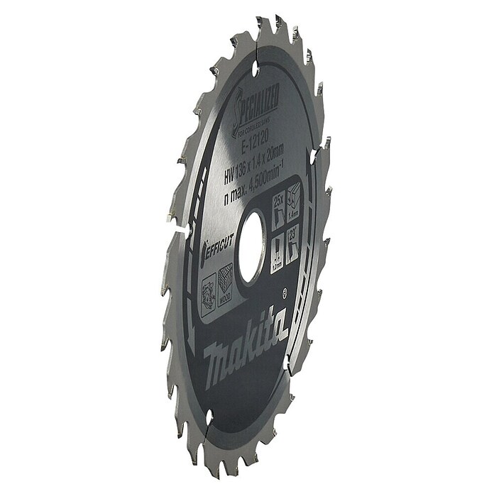 Makita Cirkelzaagblad E-12108 (136 mm, Boorgat: 20 mm, Aantal tanden: 25 st.) | BAUHAUS