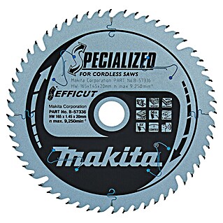 Makita Cirkelzaagblad B-57336 (165 mm, Boorgat: 20 mm, Aantal tanden: 56 st.)