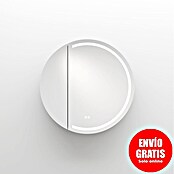 Disbain Armario con espejo LED Mali (Diámetro: 60 cm, Aluminio, Antracita) | BAUHAUS