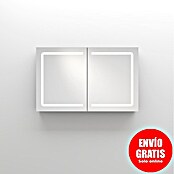 Disbain Armario con espejo LED Kenya (An x Al: 120 x 75 cm, Metal, Vidrio) | BAUHAUS