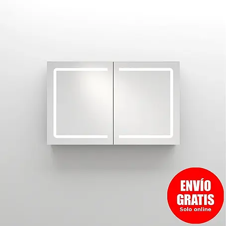Disbain  Armario con espejo LED Kenya