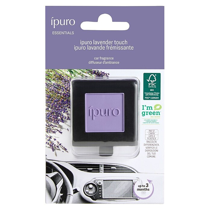 Ipuro Dišava za avto Car Line  (Lavender Touch, Sponke) | 8479 - Raumdüfte | IDDL - Kerzen /Düfte | IDD - Trendy | ID - Trendy | I - Stadtgarten | BAUHAUS