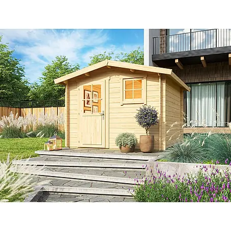Fjordholz Satteldach Gartenhaus  Eliza 3B, ohne Imprägnierung
