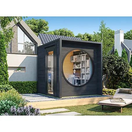 Fjordholz  Gartenhaus Office Box Größe XXS schwarz