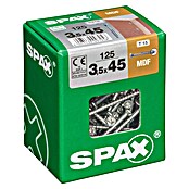 Spax MDF-Schraube T-STAR plus (3,5 x 45 mm, WIROX Oberfläche, 125 Stk., Teilgewinde)