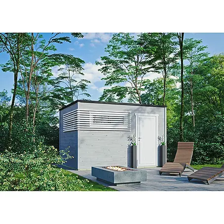 Fjordholz  Gartenhaus Q-BIC Modern 44 C