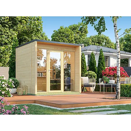 Fjordholz  Gartenhaus Office Box Größe XS natur