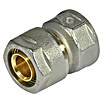 Schraubkupplung (Durchmesser: 26 mm, Innengewinde: 1″, Vernickelt)