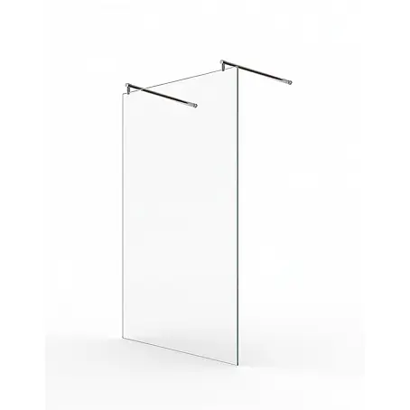Glaszentrum Hagen  Duschwand Glaszentrum Hagen Jade 48x200 cm Walk in Duschwand Klarglas, 2x Rundhalter
