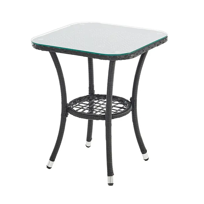 SVITA Monroe tuin loungeset polyrattan zitgroep tuin grijs