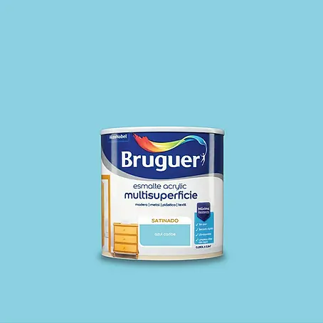 Bruguer  Esmalte de color Acrylic Multisuperficie Azul Caribe