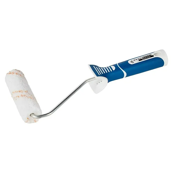 Profi Depot by Storch-Ciret Lasurroller K17 - Breite Walze: 10 cm, Bügelstärke: 6 mm, Bügellänge: 27 cm - Farbroller mit blauem Griff, ideal für präzise Anstriche. Perfekt für Ecken und kleine Flächen, sorgt für ein gleichmäßiges Ergebnis.